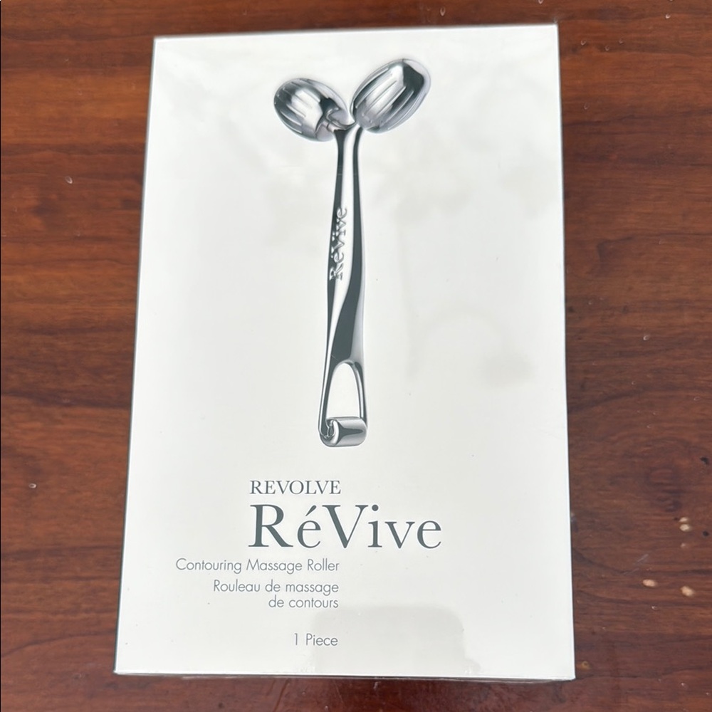Revolve ReVive Contouring Massage Roller Silver Makeup Accessory